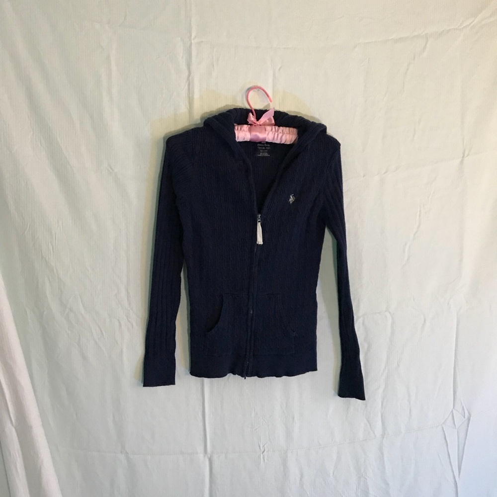 🐎 U. S. POLO KNIT HOODED JACKET 🐎